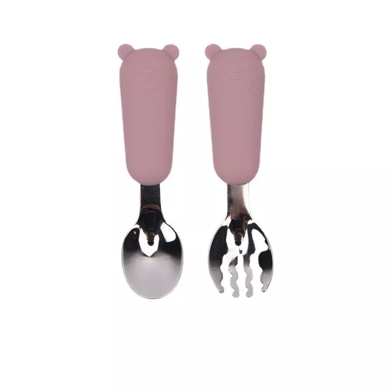 Spoon & Fork Pink